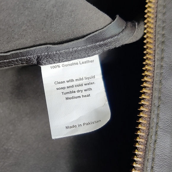 Jakett Women's Hayden Waxed Leather Jacket Dark Brown Medium - Picture 17 of 17